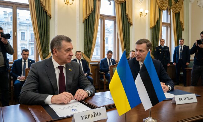 Естонія Україна переговори прапори дипломатія