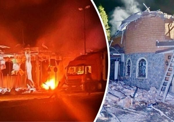 Наслідки влучання дрона у житловий будинок у Дніпрі