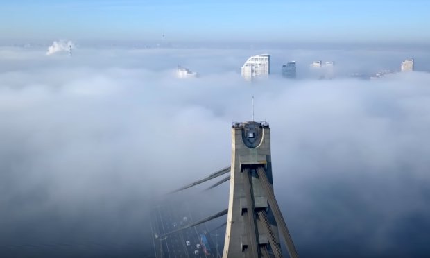 Воздух над Киевом загрязнен. Фото: youtube