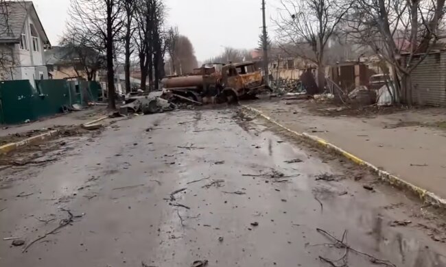 Буча. Фото: скріншот YouTube-відео