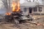 Горит танк рф. Фото: скриншот YouTube-видео