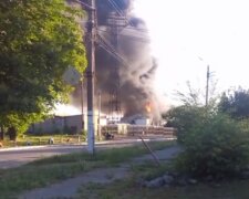 Пожежа на Донбасі. Фото: Telegram