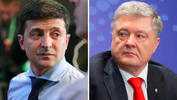 Зеленский и Порошенко завершили дебаты на разных полюсах