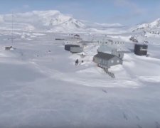 Украинская станция в Антарктиде. Фото: скрин телеканал Дом