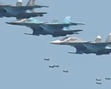Запуск ракет з російських літаків. Фото: скріншот YouTube-відео