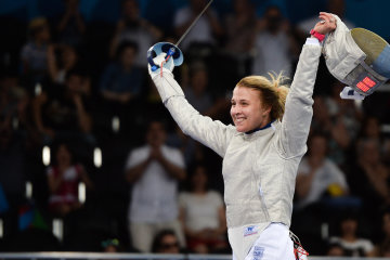 Украинская фехтовальщица Ольга Харлан изменила внешность