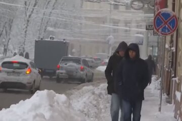 Снег в Украине. Фото: скриншот YouTube-видео