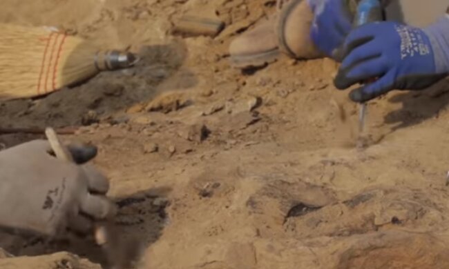 Археологічні розкопки. Фото: скріншот YouTube-відео