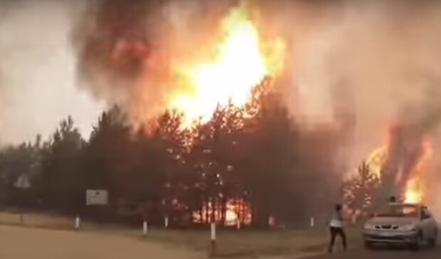 Пожар. Фото: скриншот видео