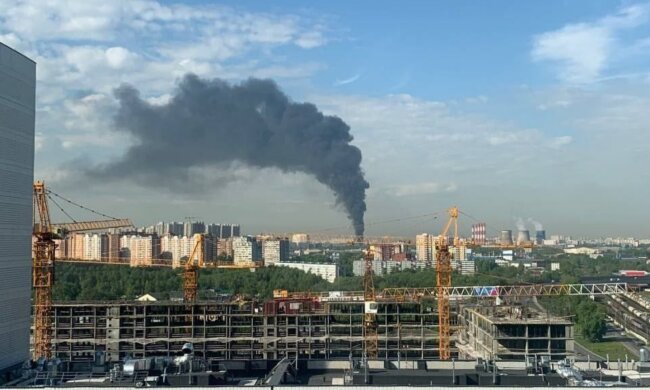 Пожежа у москві. Фото: Telegram