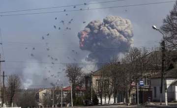 Взрывы на военных складах в Балаклее