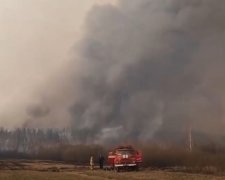 В Сети появились фото пожара в Чернобыльской зоне. Фото: скриншот YouTube