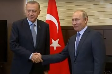 Эрдоган с Путиным, скриншот YouTube