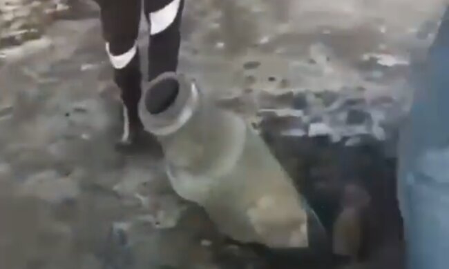 Снаряд. Фото: скріншот YouTube-відео