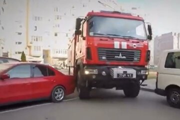 Пожар под Киевом. Фото: скриншот Youtube