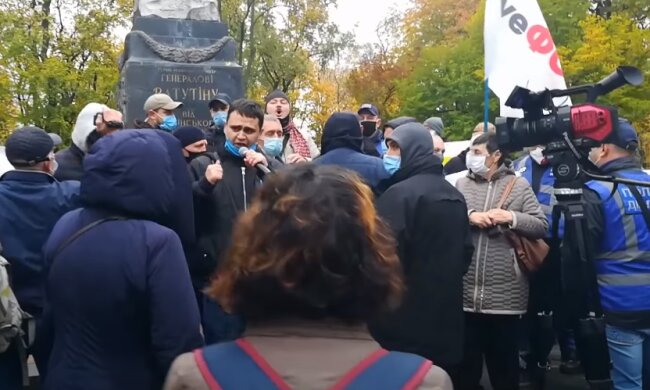 Митинги в Украине. Фото: YouTube, скрин