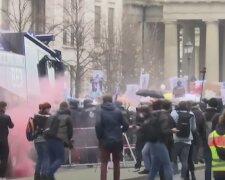 Протест против карантина в Германии. Фото: скриншот youtube-видео