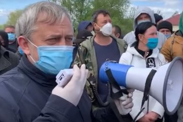 В Украине аграрии выходят на митинги. Фото: Стемоусов Кирилл, скрин видео