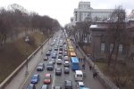 Перевозчики, протест, Киев. Фото: скрин youtube