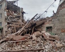 Разрушенное здание после ракетной атаки. Фото: Telegram