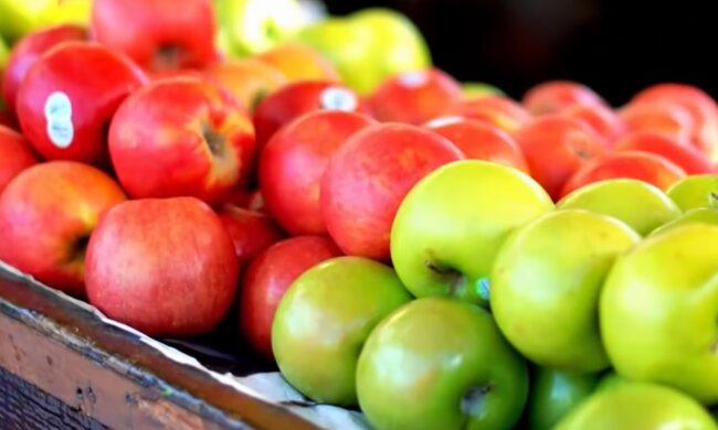 Яблоки. Фото: YouTube
