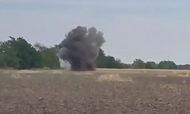 Вибух. Фото: скріншот YouTube-відео