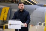 Владимир Зеленский с премьер-министром Швеции во время совместного заявления
