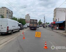 Місце смертельної ДТП на Бориспільській у Києві. Фото: Київ24 / Telegram