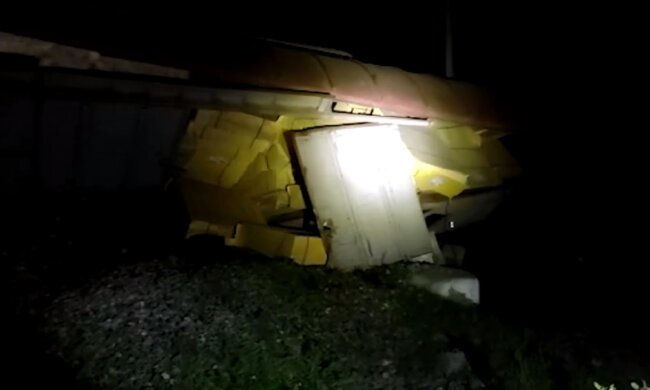Вибух у Брянській області. Фото: скріншот Telegram-відео