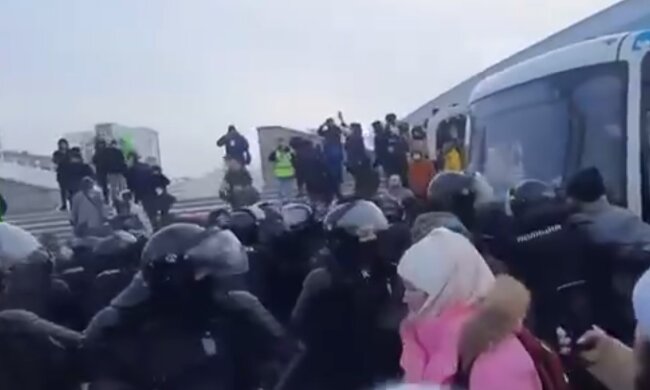 Протесты на россии. Фото: Telegram