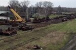 Разбитая техника рф. Фото: скриншот Telegram-видео