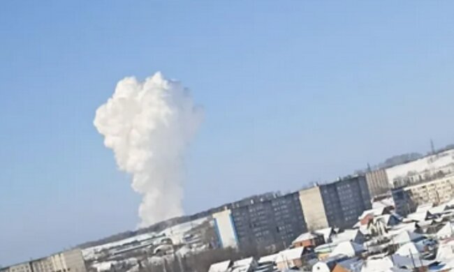 Вибух на Алтаї. Фото: скрін відео Обозреватель