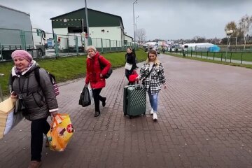 Украинские беженцы. Фото: YouTube