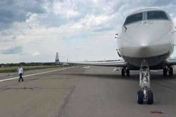 Літак Медведчука. Фото: Telegram