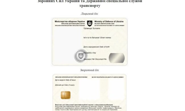 Украинцы получат ID-карты вместо бумажных военных билетов. Фото: Минобороны
