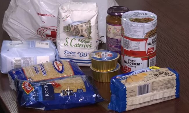 Продуктовый набор. Фото: скриншот YouTube-видео