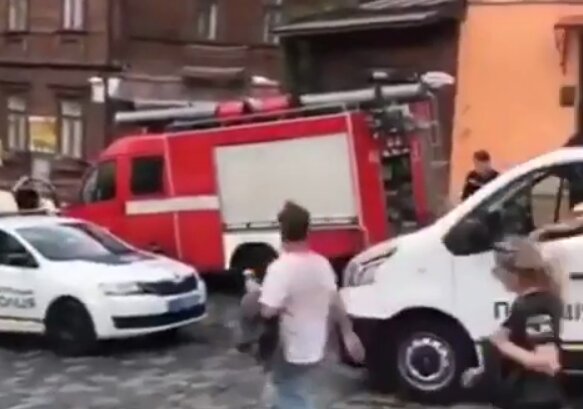 В Киеве прогремел взрыв. Фото: скрин youtube