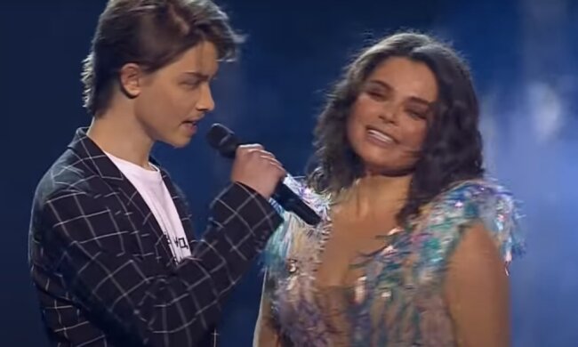 Наташа Королева с сыном Архипом. Фото: YouTube, скрин