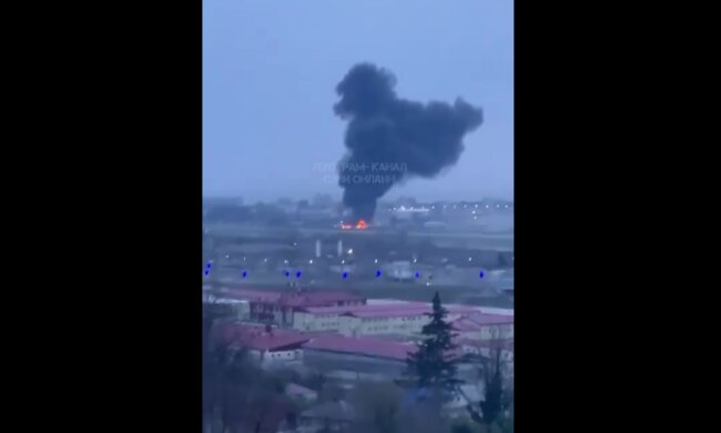 Пожар на россии. Фото: Telegram