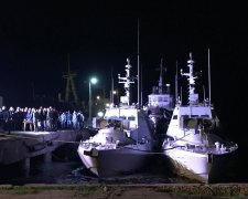 Захваченные корабли в порту Очаков