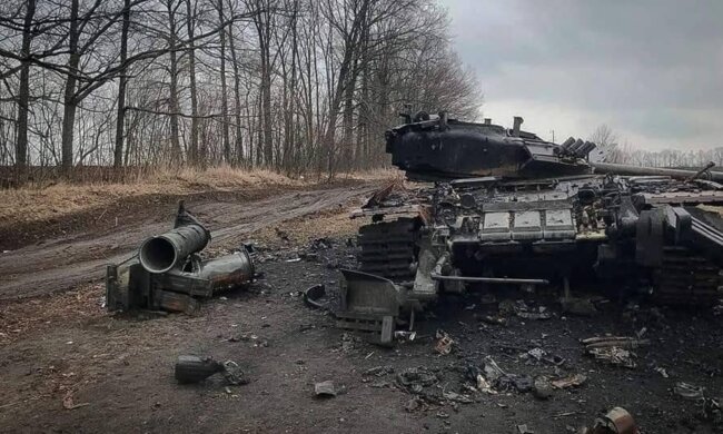 Розбита техніка рф. Фото: Facebook