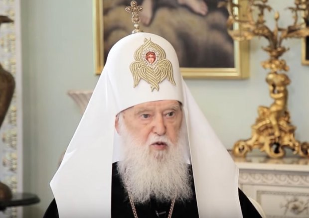 Почетный патриарх Филарет. Фото: YouTube