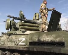 Український військовий на російській техніці. Фото: скріншот YouTube-відео