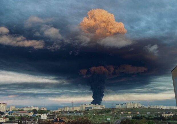 Пожар в Севастополе. Фото: скриншот Telegram-видео