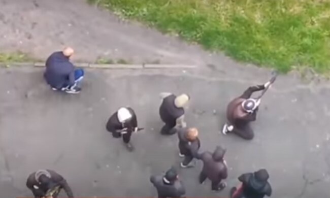 Перестрелка в Броварах. Фото: скриншот YouTube