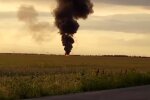 Горит самолет рф. Фото: скриншот Telegram-видео