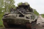 Розбитий танк рф. Фото: скріншот YouTube-відео