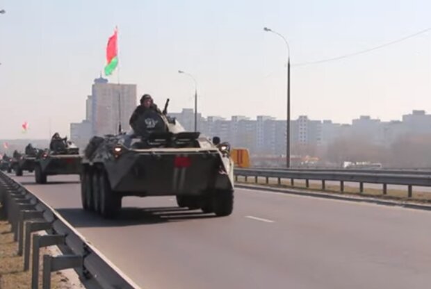 Військова техніка Білорусі. Фото: скріншот YouTube-відео