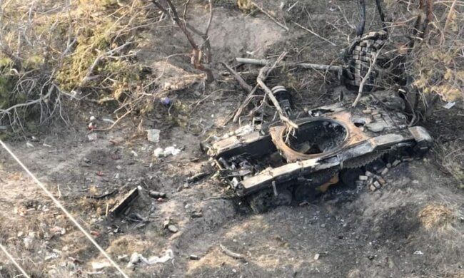 Розбита техніка РФ. Фото: Facebook