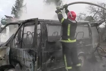 Тушение пожара. Фото: скриншот Telegram-видео
